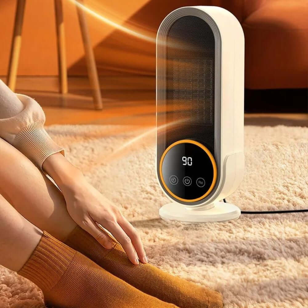 Chauffage d'appoint céramique compact avec télécommande