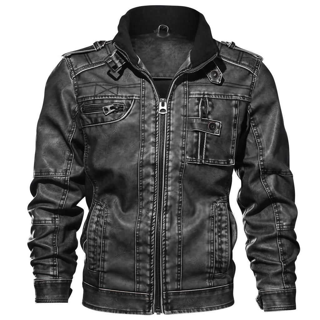 Veste homme toutes saisons, noir vintage ou camel, du S au 3XL, noir vintage