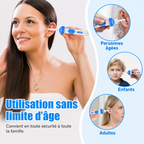 Nettoyeur d'oreilles par aspiration, prise en main ergonomique