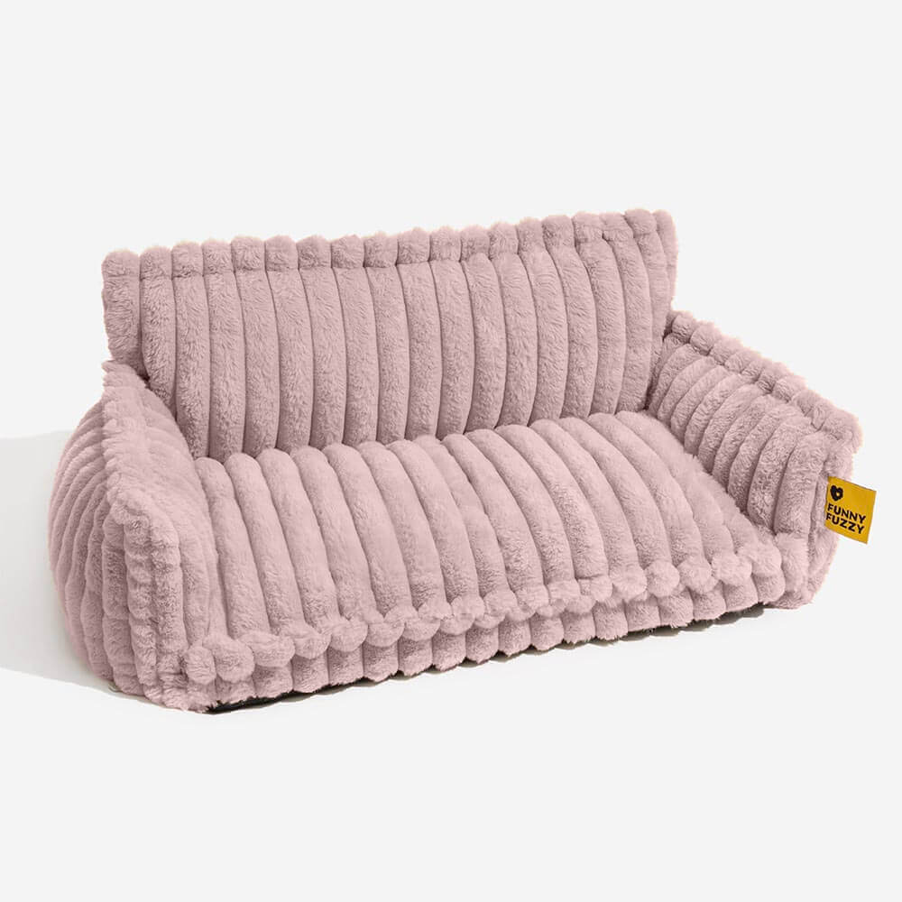Lit orthopédique pour chien, housse lavable, quatre tailles, rose