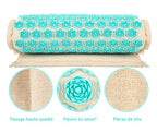 Tapis d'acupression motif fleurs, 5500 points, trois coloris
