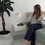 Applique murale sans fil rechargeable, tête orientable aimantée