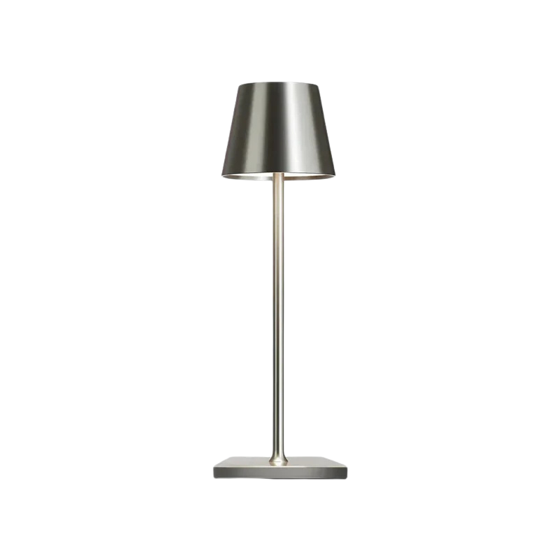 Lampe sans fil rechargeable tactile, 38,1 cm, blanc chaud, argenté