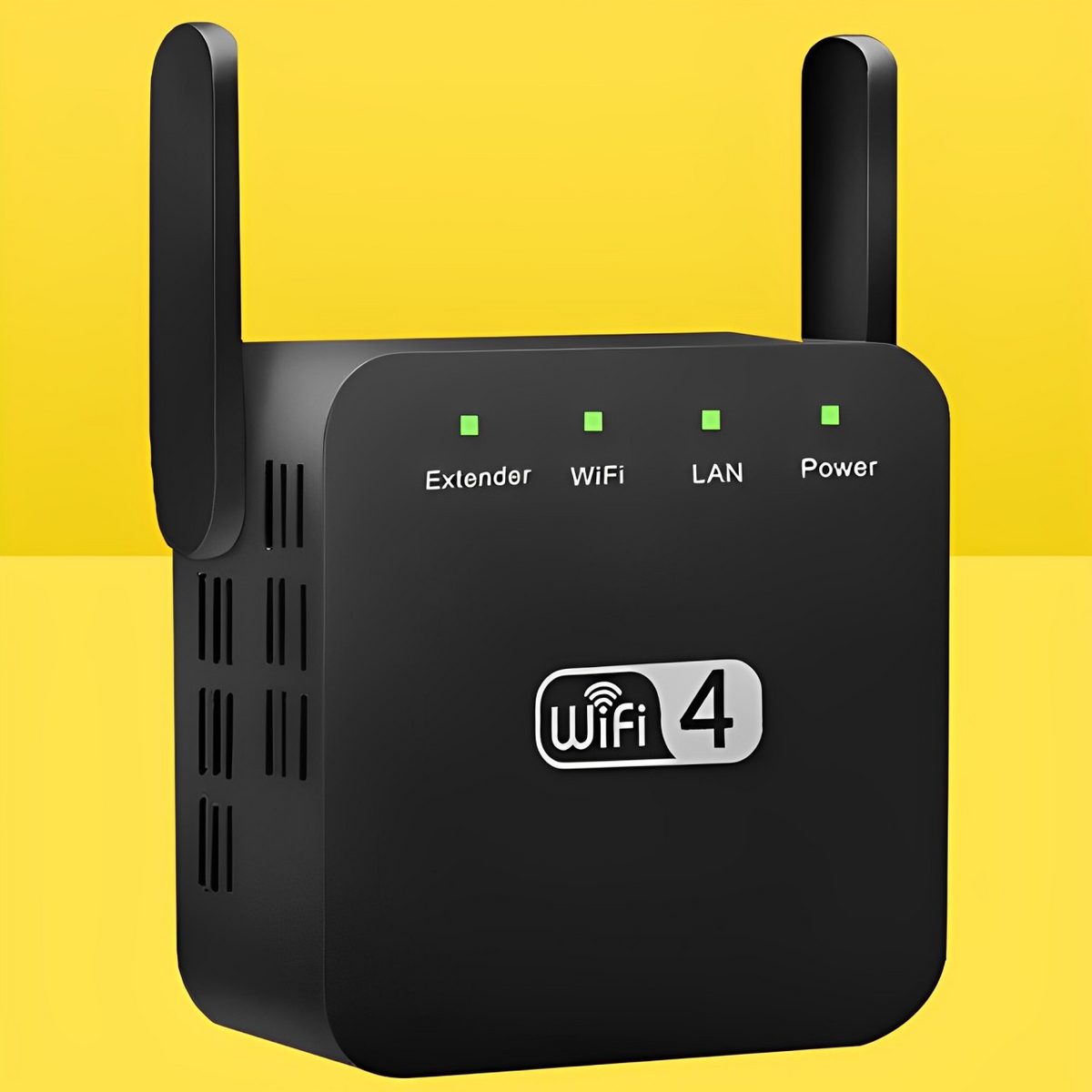 Répéteur WiFi à brancher sur prise, avec antenne, blanc ou noir, noir