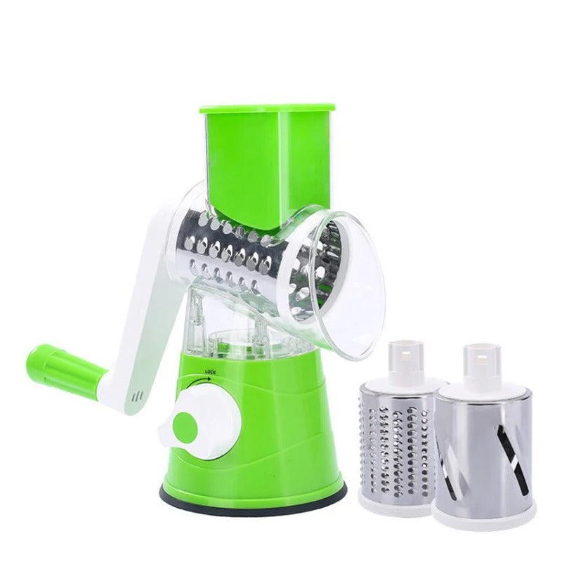 Mandoline de cuisine pour légumes, pieds antidérapants, vert ou bleu, vert