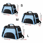 Sac de transport chien et chat pliable et aéré, trois tailles