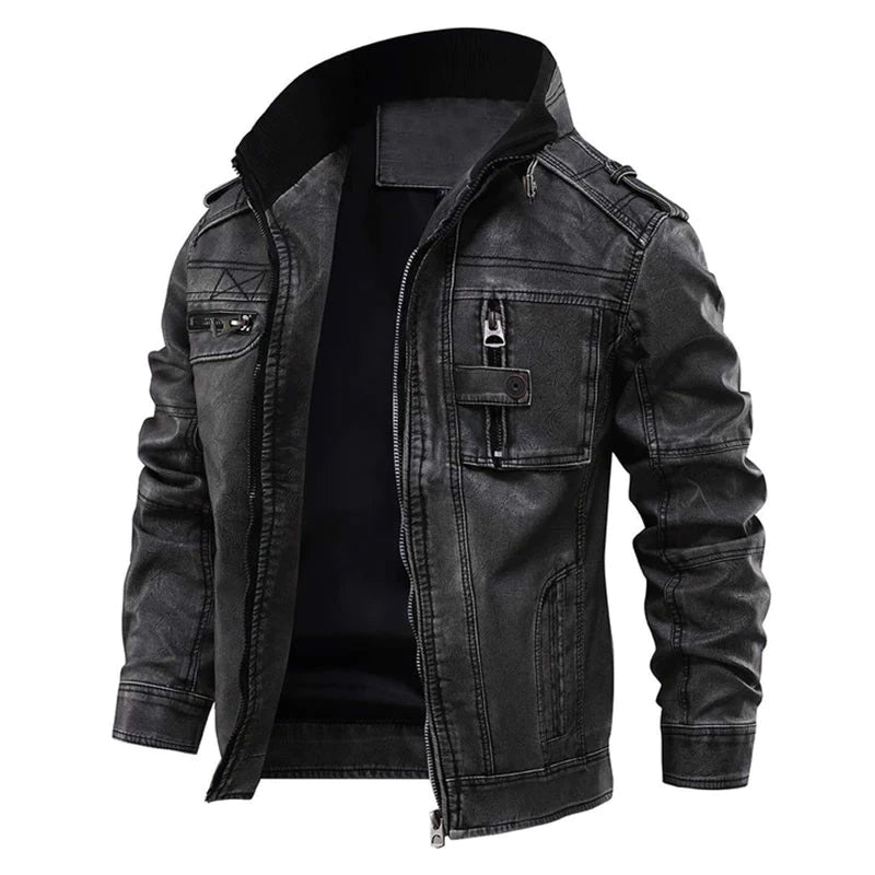 Veste homme toutes saisons, noir vintage ou camel, du S au 3XL