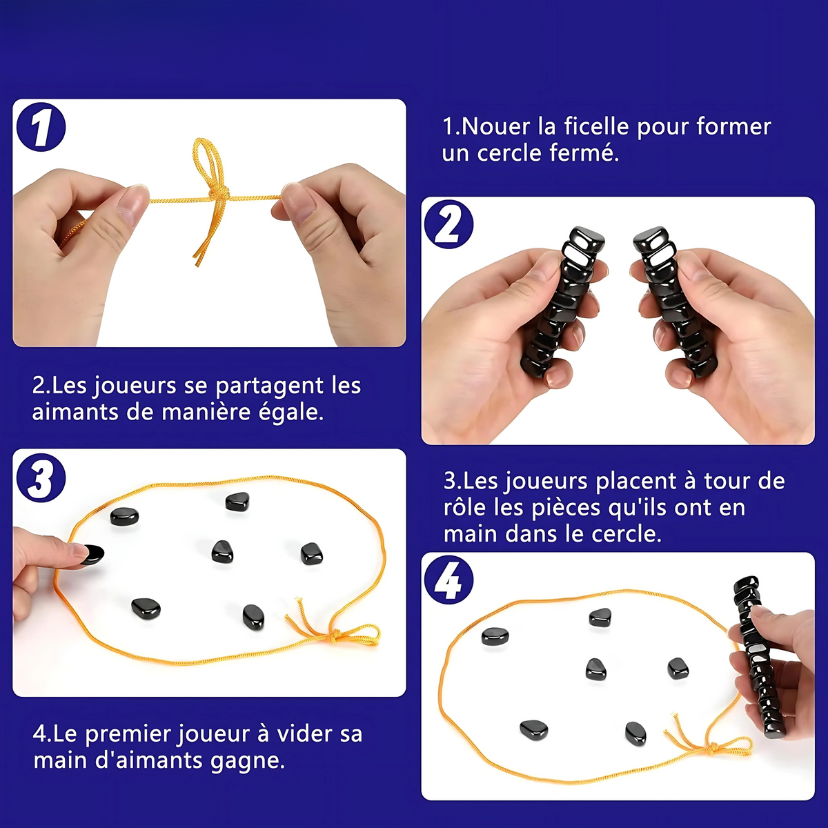 Jeu d'échecs magnétique pliable, format de voyage