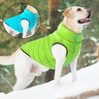 Manteau pour chien réversible et imperméable, doublure polaire, bleu gris