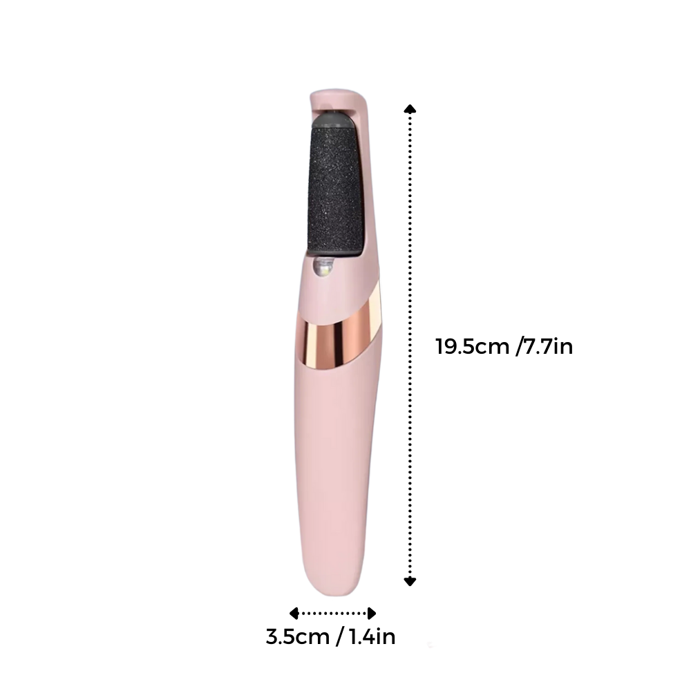 Râpe électrique pour les pieds rechargeable, deux vitesses