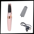 Râpe électrique pour les pieds rechargeable, deux vitesses