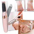 Râpe électrique pour les pieds rechargeable, deux vitesses