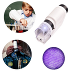 Microscope de poche pour enfant à LED, grossissement 60x à 120x