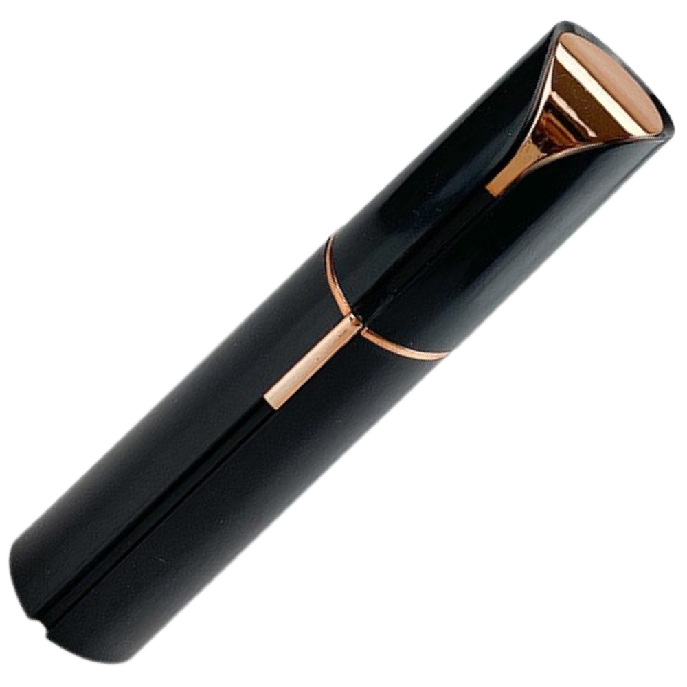 Rasoir visage femme à tête pivotante, format de poche, noir