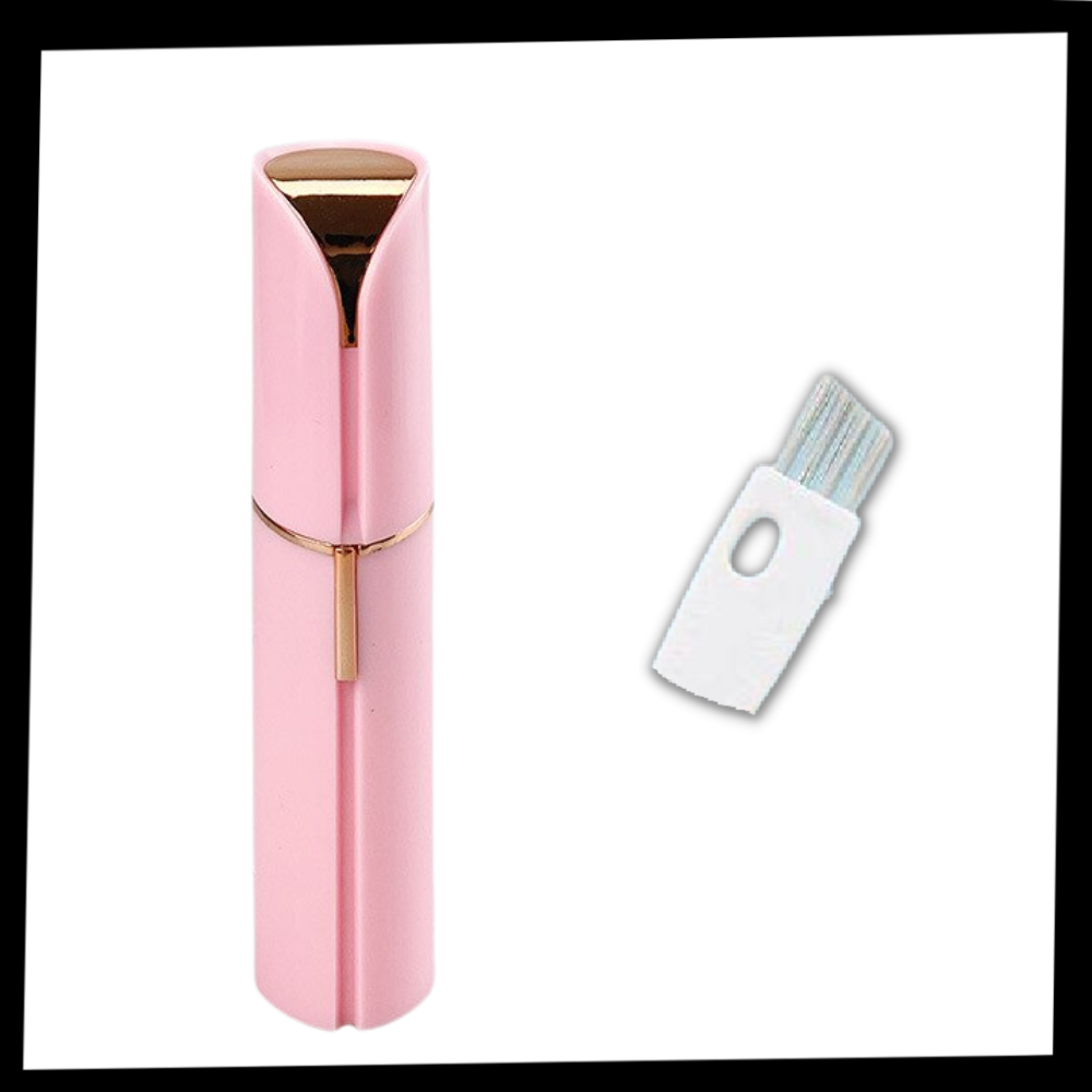 Rasoir visage femme à tête pivotante, format de poche