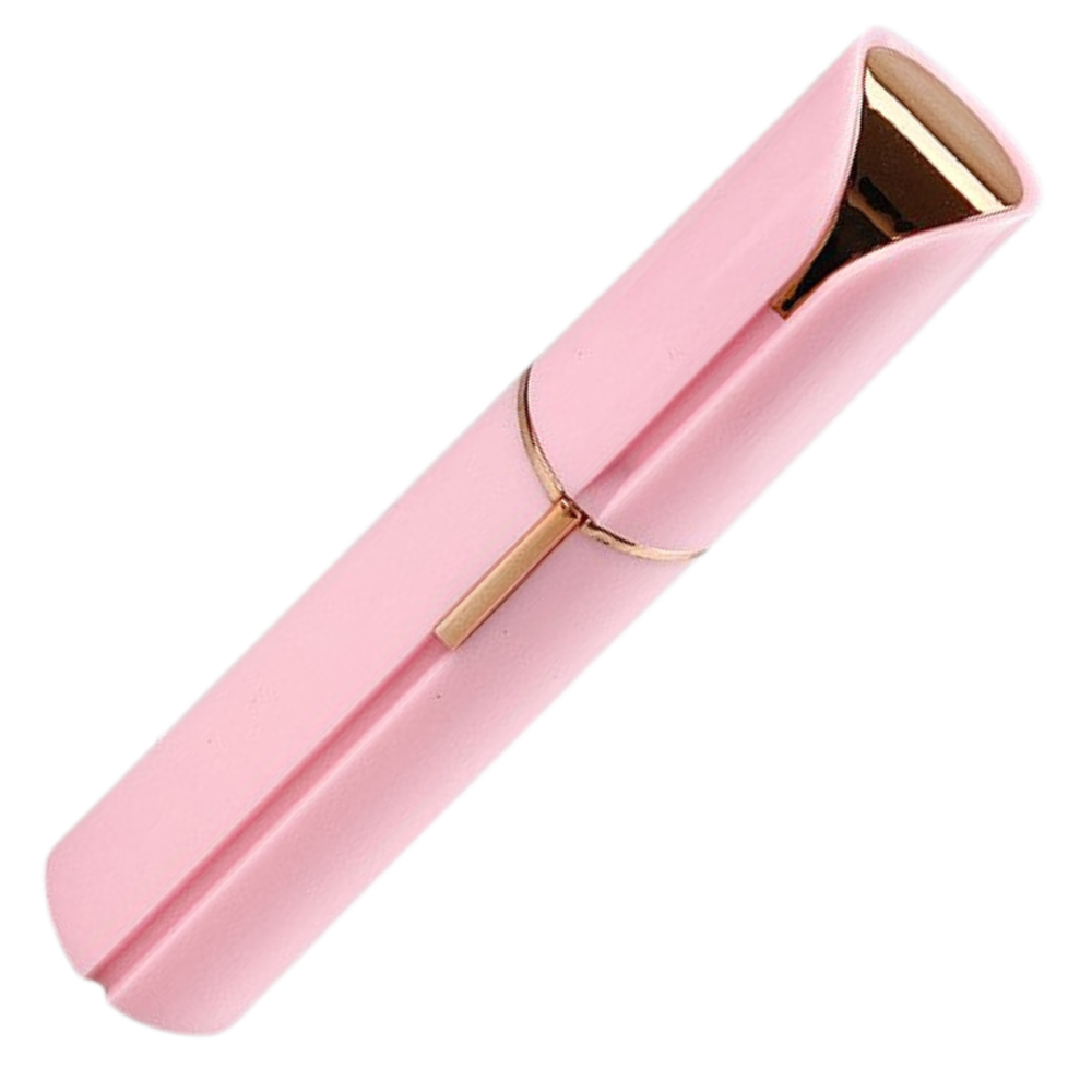 Rasoir visage femme à tête pivotante, format de poche, rose