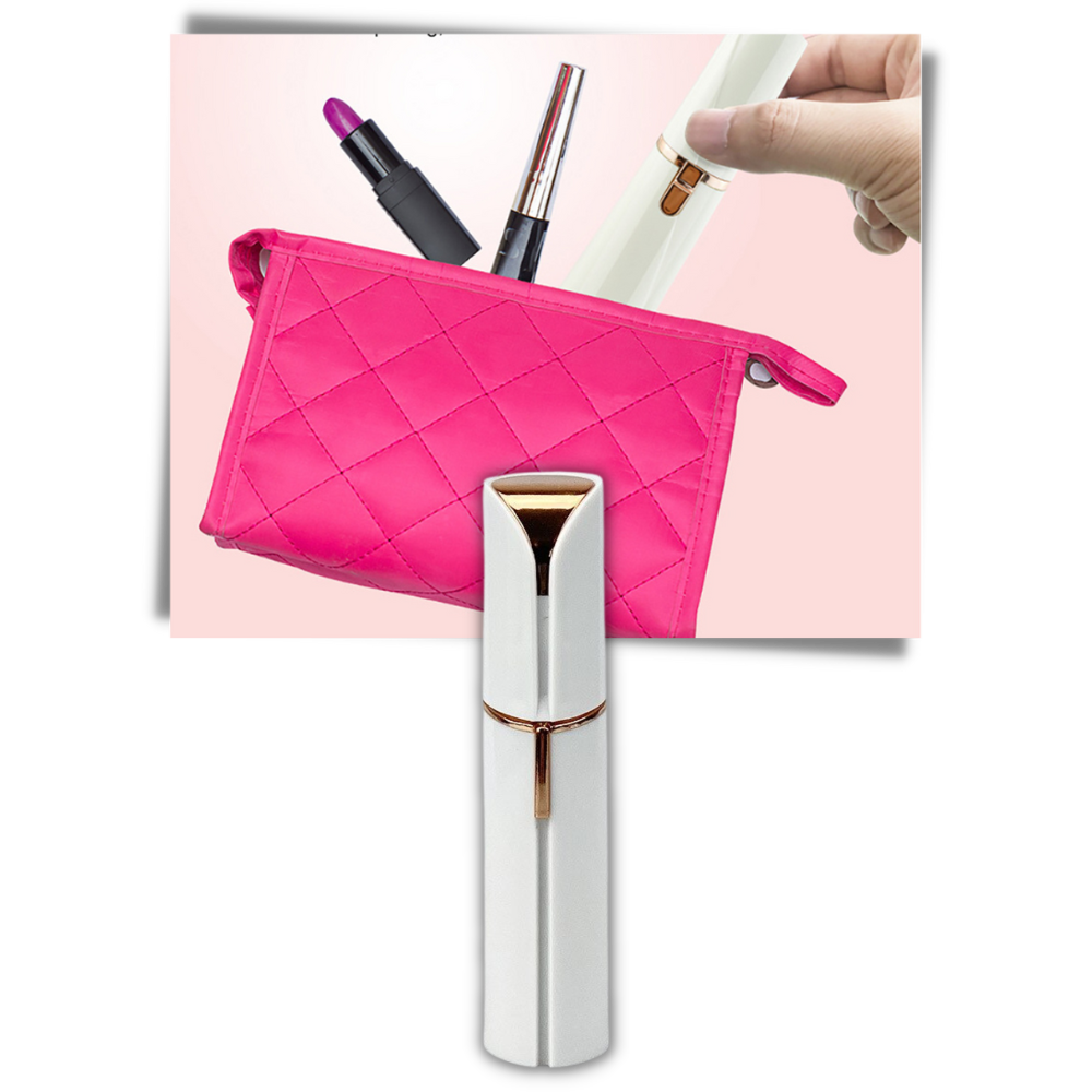 Rasoir visage femme à tête pivotante, format de poche