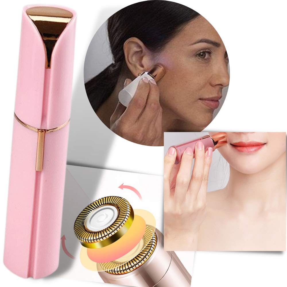 Rasoir visage femme à tête pivotante, format de poche