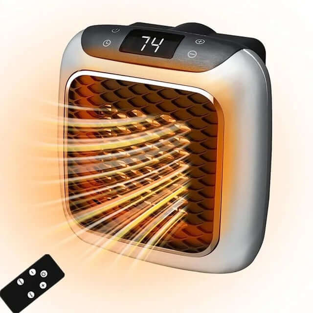 Radiateur d'appoint compact sur prise, céramique, 800 W
