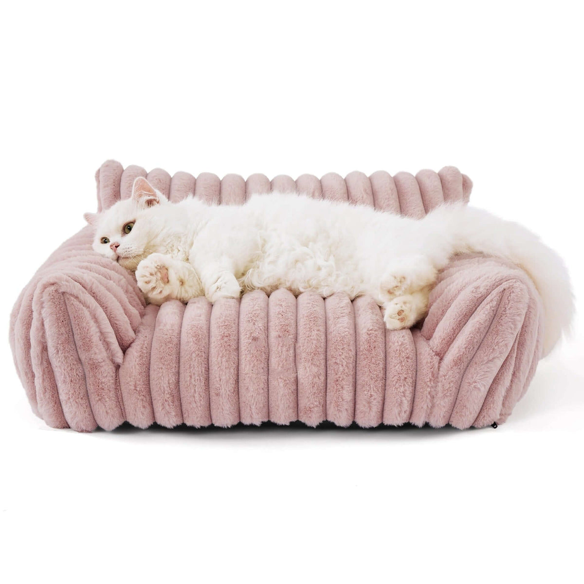 Lit orthopédique pour chien en mousse, housse lavable, trois tailles, rose