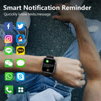 Montre connectée étanche unisexe, appels Bluetooth et modes sportifs