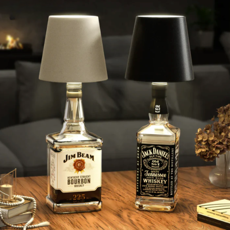 Lampe sans fil à poser sur une bouteille, rechargeable USB-C