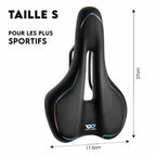 Selle de vélo confort à amortisseurs en gel, trois tailles