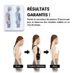 Correcteur de posture adulte à sangles réglables, du XS au L