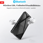 Lecteur MP3 Bluetooth à écran tactile, radio FM, 60 heures