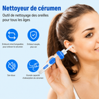 Nettoyeur d'oreilles par aspiration, prise en main ergonomique