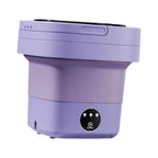 Machine à laver pliante 17 L, portable, trois coloris, bleu et violet