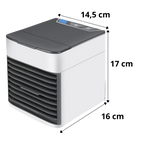 Rafraîchisseur d'air portable USB 3 en 1, réservoir 400 ml