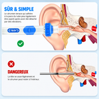Nettoyeur d'oreilles par aspiration, prise en main ergonomique