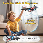 Avion télécommandé lumineux pour enfant dès 6 ans, mousse EPP