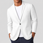 Blazer homme léger pour l'été, coupe moderne, du S au 3XL, blanc