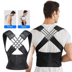 Correcteur de posture adulte à sangles réglables, du XS au L