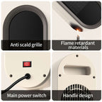 Chauffage d'appoint céramique compact avec télécommande