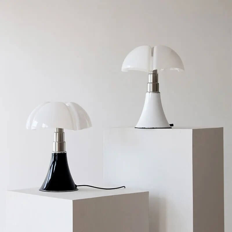 Lampe à poser LED à hauteur réglable, acrylique et acier