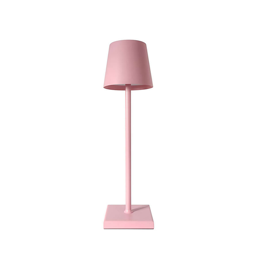 Lampe de table sans fil en aluminium, 28 heures d'autonomie, rose