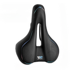 Selle de vélo confort à amortisseurs en gel, trois tailles, multicolore