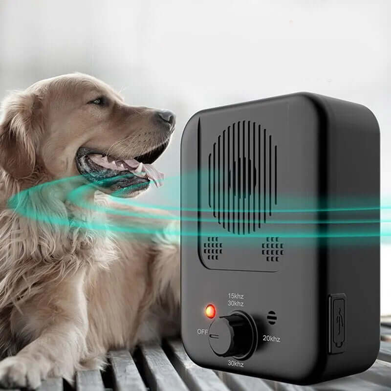 Boîtier anti-aboiement à ultrasons pour chien, rechargeable USB