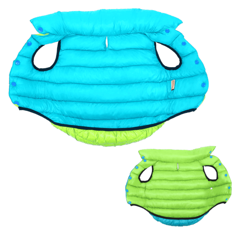 Manteau pour chien réversible et imperméable, doublure polaire