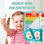 Disque de fractions magnétique, outil pédagogique de calcul