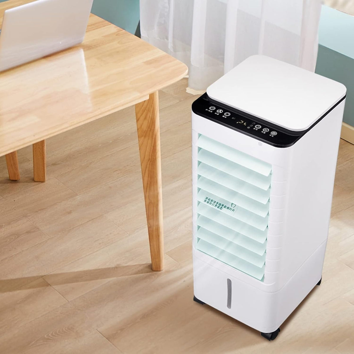 Rafraîchisseur d'air mobile 3 en 1 à roulettes, avec télécommande