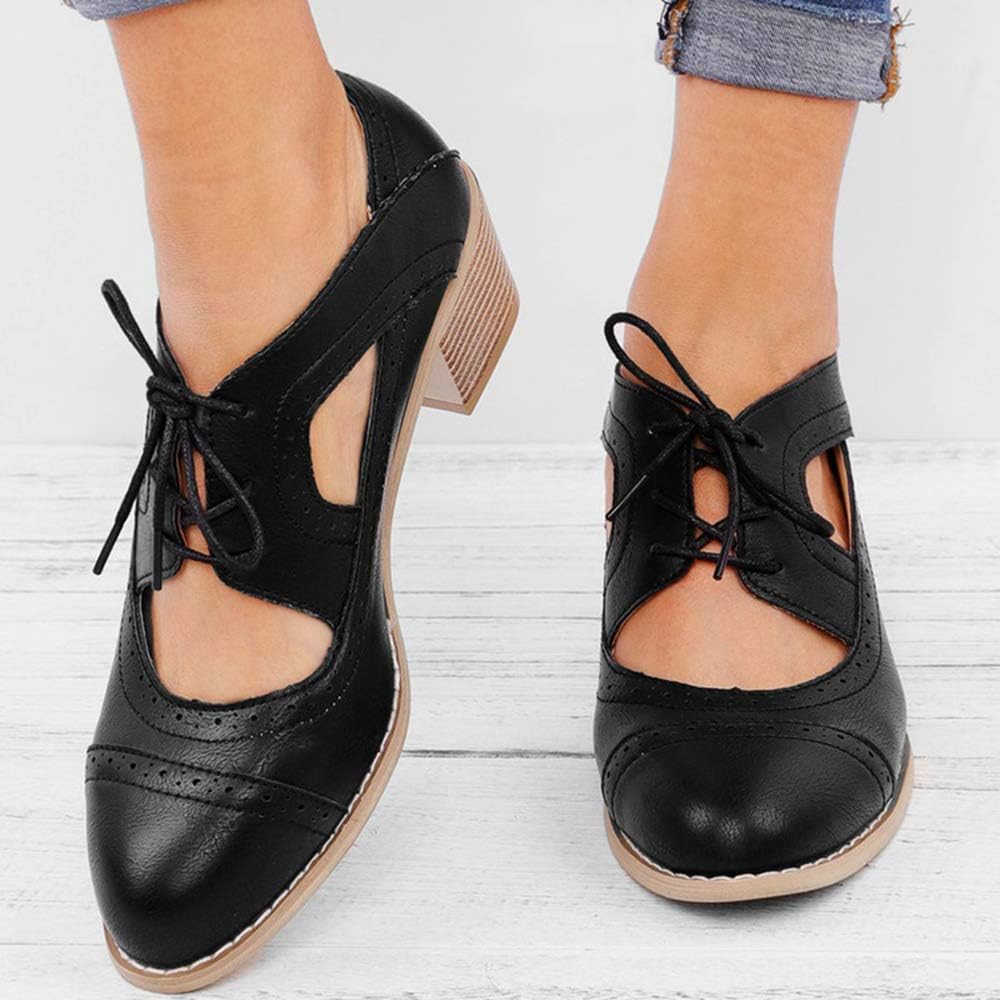 Chaussures orthopédiques femme style rétro, du 35 au 42, noir