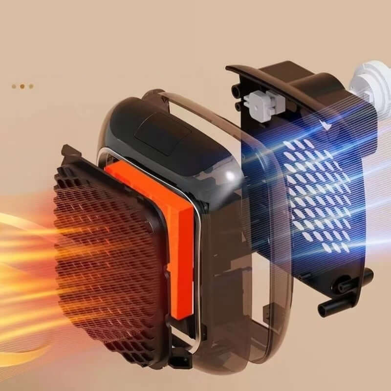 Radiateur d'appoint compact sur prise, céramique, 800 W