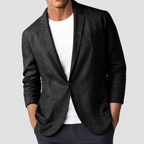 Blazer homme léger pour l'été, coupe moderne, du S au 3XL, noir