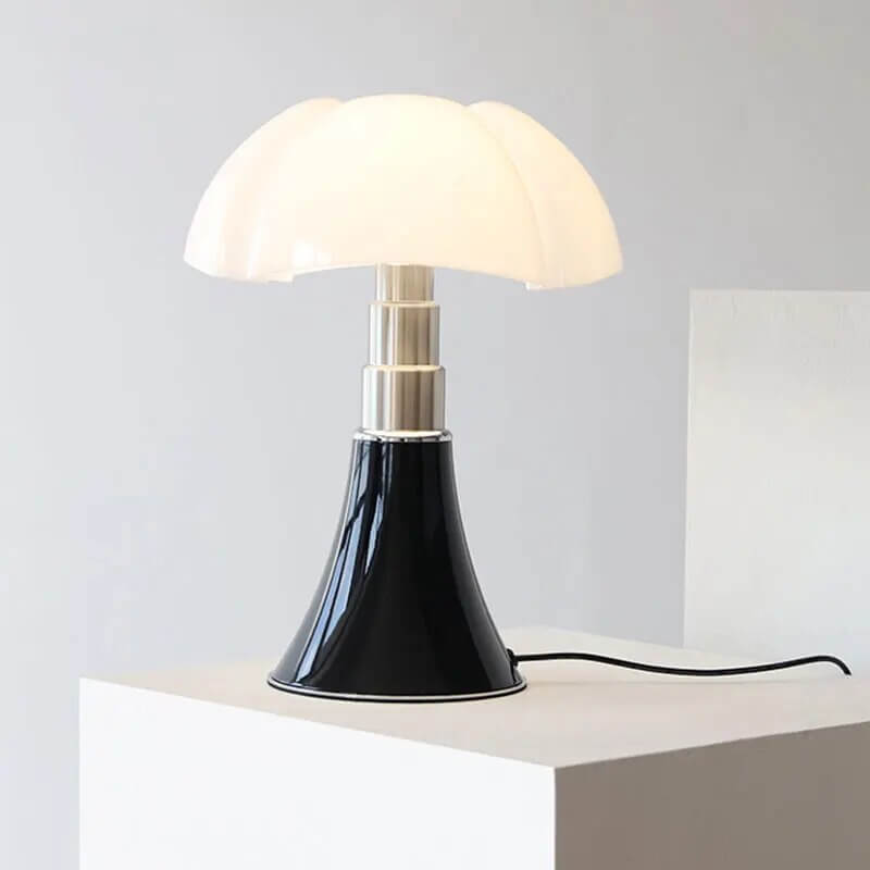 Lampe à poser LED à hauteur réglable, acrylique et acier