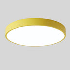 Plafonnier LED rond style scandinave, finition bois en option