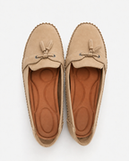 Mocassins orthopédiques femme à boucle vintage, semelle rembourrée, marron